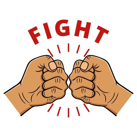 Fight Hand Gesture Symbol Fist Hand Battle Punch Power Competition