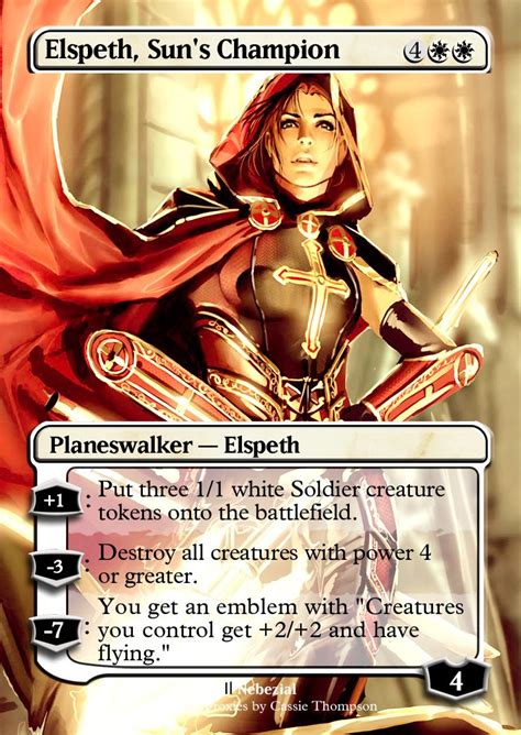 Elspeth Suns Champion By Itsfish3 On Deviantart Magic The Gathering