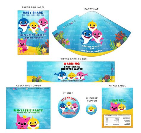 White space is the space for you to write your invitation. Girly Baby Shark Doo Doo Birthday Party - IzsyPizsy