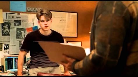 Watch good will hunting starring matt damon in this drama on directv. Famous Movie Scene: Good Will Hunting "It's Not Your Fault ...