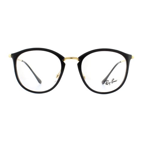 Ray Ban Eyeglasses Frames 7140 2000 Shiny Black 51mm 8053672822564 Ebay