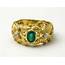 Lot 53D 18K Gold Ring With Emerald  Willis Henry Auctions Inc