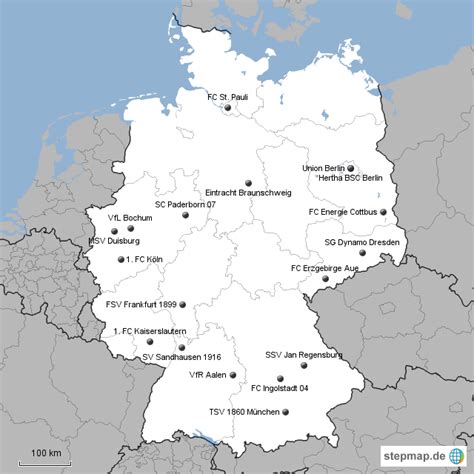 This is the page for the bundesliga, with an overview of fixtures, tables, dates, squads, market values, statistics and history. StepMap - 2. Deutsche Bundesliga 2012/13 - Landkarte für ...