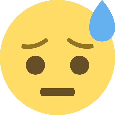 Face With Cold Sweat Emoji Download For Free Iconduck