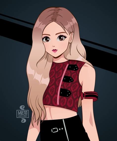 Gambar Rose Blackpink Kartun James Relboyle