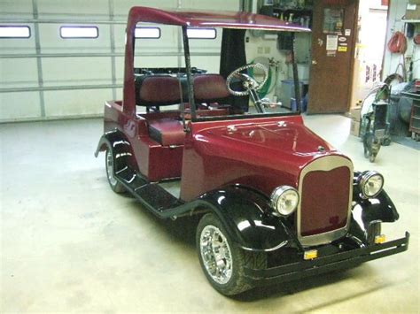 Custom Golf Cart 32 Ford Electric Cart Custom Wheels And Tires Bumpers