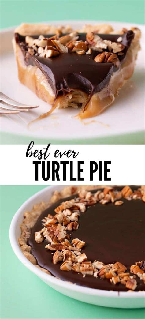 Kraft caramels, condensed milk, semi sweet chocolate chips, milk and 3 more. Turtle Pie | Recipe | Turtle pie, Pecan desserts ...