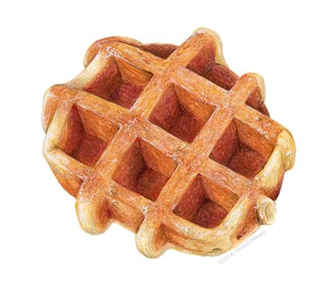 How To Draw A Waffle Easy At How To Draw