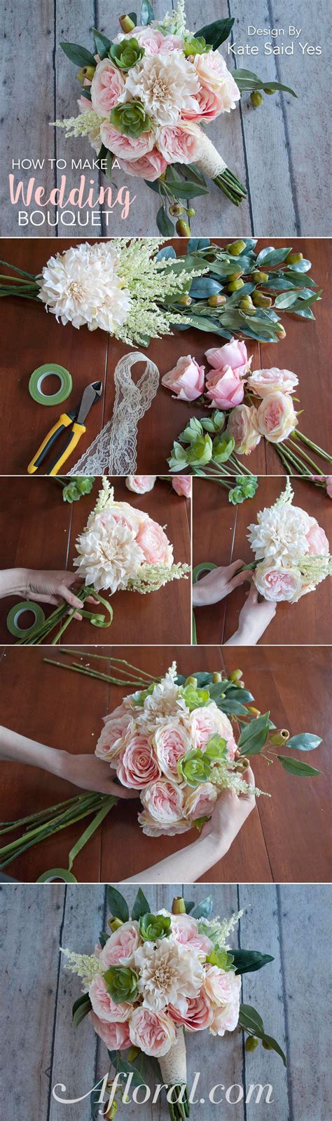 How To Make A Wedding Bouquet Diy Wedding Flowers Diy Wedding