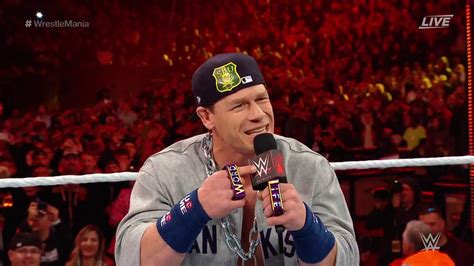 Look John Cena Goes Old School And Burns Elias At Wrestlemania 35