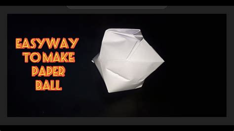 How To Make Paper Ball Youtube