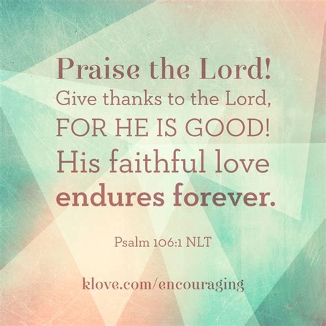 The following 10 quotes remind us of god's everyday faithfulness: His faithful love endures forever! http://www.klove.com ...