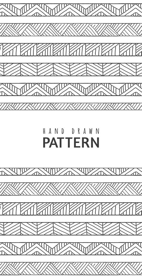 15 Hand Drawn Seamless Patterns Geometric Pattern Art How To Draw