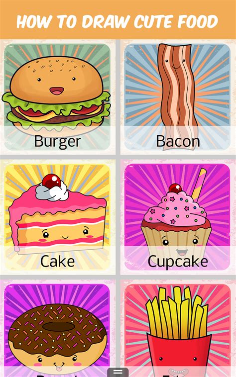 How To Draw Cute Food Au Appstore For Android