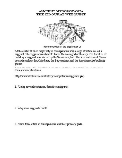 18 Mesopotamia Worksheets For Grade 6