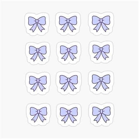 Light Purple Bows Sticker By Mcamore In 2022 Coloring Stickers Cool