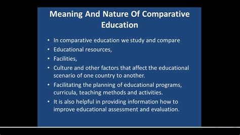 What Is The Meaning Of Comparative Education Meanoin