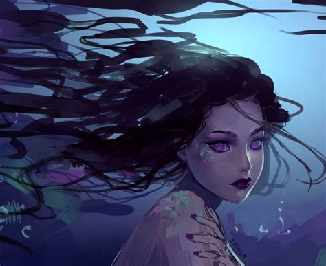 Mermaidwitch By Tpiola On Deviantart Digital Artist Mermaid Art