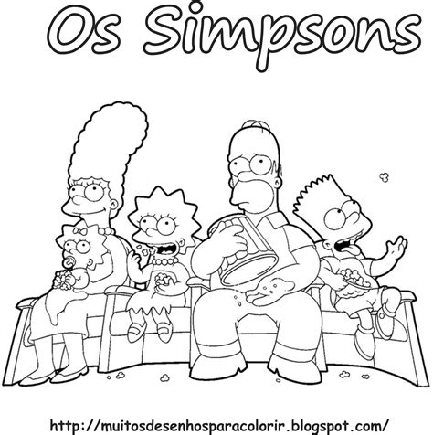 Aqui você encontra muitos desenhos para colorir dos simpsons, para pintar e imprimir. Desenhos para Colorir: Os Simpsons