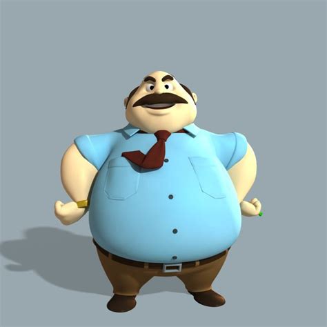3d Fat Man Models Turbosquid