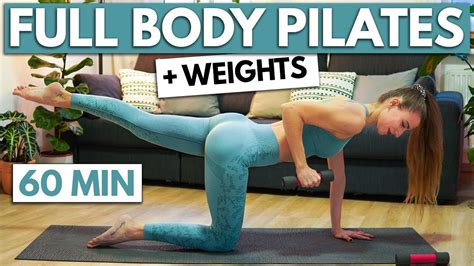 60 MIN FULL BODY PILATES WITH WEIGHTS Intense Full Body Workout At