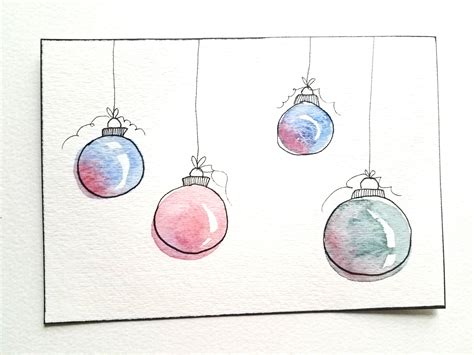 4 Easy Diy Watercolor Christmas Cards Christmas Cards Drawing