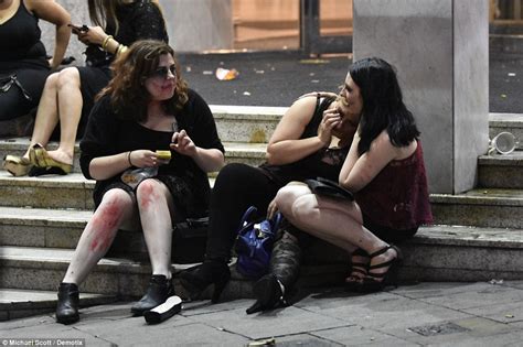 halloween turns truly scary as drunken monsters vomit on britain s streets daily mail online
