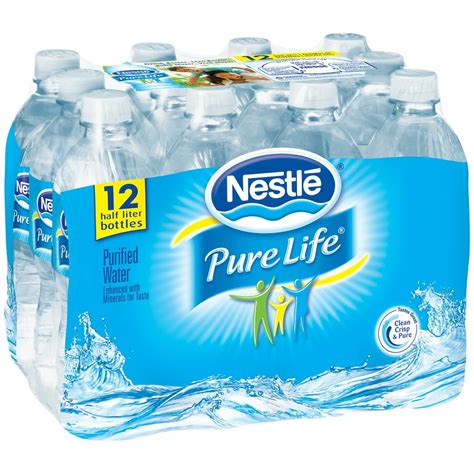 Nestle Pure Life Purified Water 169 Fl Oz 12 Count