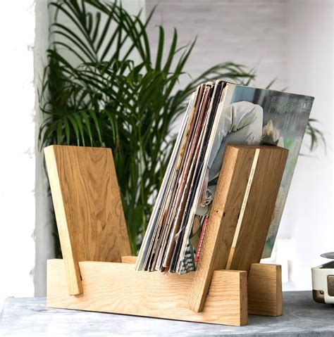 Shop wayfair for the best vinyl record storage rack. Personalised Oak And Brass Vinyl Storage Rack By The ...