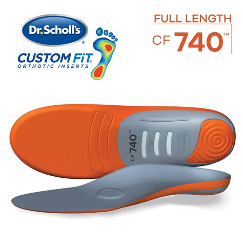 Dr Scholls Custom Fit 740 Orthotics Full Length Inserts For Foot Knee