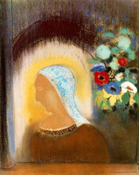 Thanks to its structure combining technology and health, redon prepares an innovative experience both for the sector and the patients. Profile and Flowers — Odilon Redon - Biblioklept