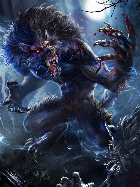 Werewolf Concept By Im Hyejin Dark Fantasy Art Fantasy Artwork
