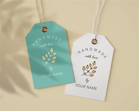 Labels For Handmade Items Personalized Custom Hang Tags Made Etsy Canada