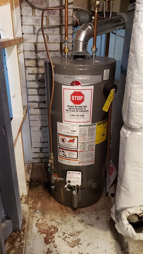 Gas Fired Rheem Water Heater Mn Looking For A Temporary Venting