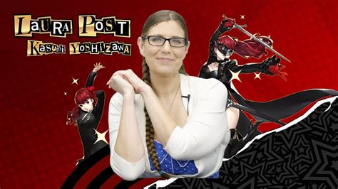 Laura Post Voice Of Kasumi From Persona 5 Royal Interview Behind