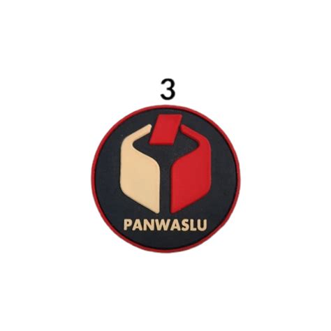 Patch Rubber Logo Kemeja Topi Kpu Kpu Melayani Bawaslupanwaslu