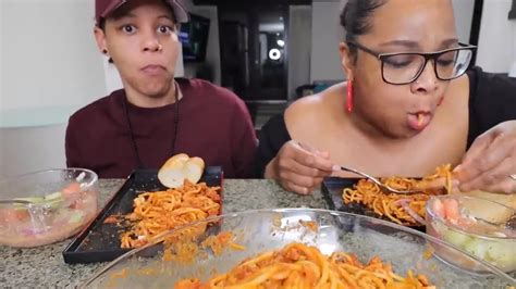 Eating My Wifes Homemade Spaghetti Mukbang Fun Trivia Trivia