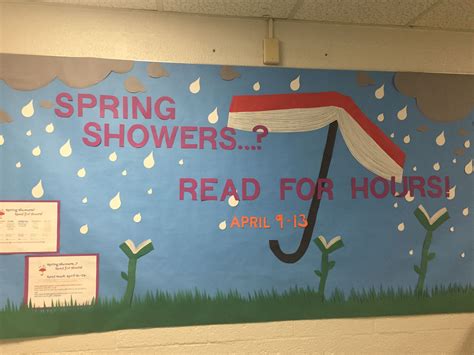Read Week Bulletin Board Spring Spring Bulletin Boards Reading
