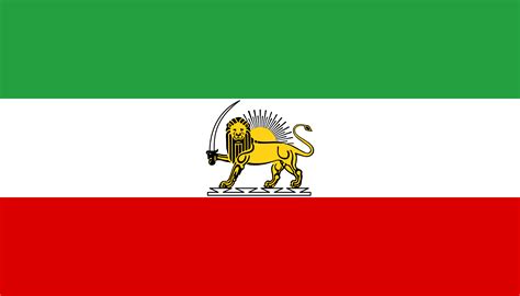 Lion And Sun Flag Historical Flag Of Iran Last Used In