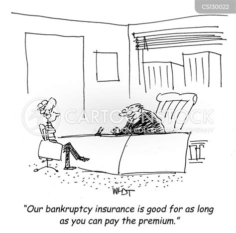 bankruptcy insurance cartoons and comics funny pictures from cartoonstock