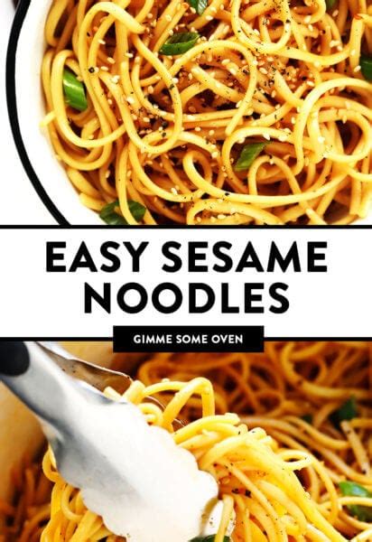 Sesame Noodles Gimme Some Oven