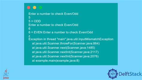 Java Error Java Util InputMismatchException Delft Stack