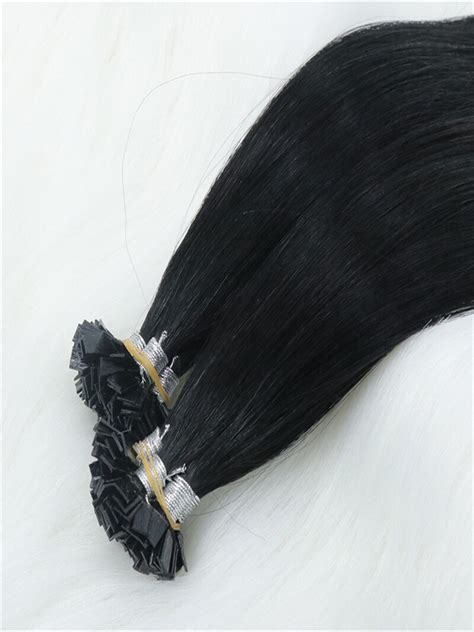 Flat Tip Hair Extensions Best Quality Cuticle Hair Double Drawn Dark