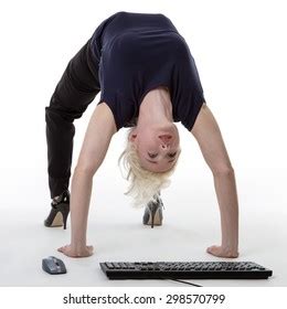 Business Woman Bent Over Backwards Stock Photo Shutterstock