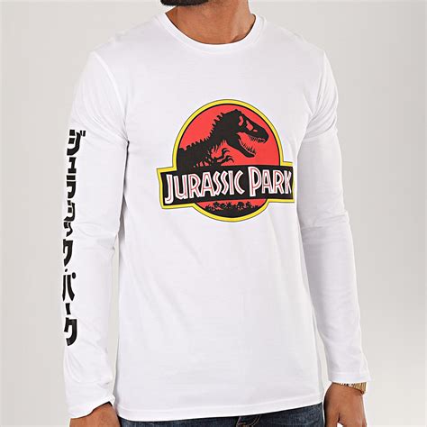 Jurassic Park Tee Shirt Manches Longues Jurassic Park Original Logo