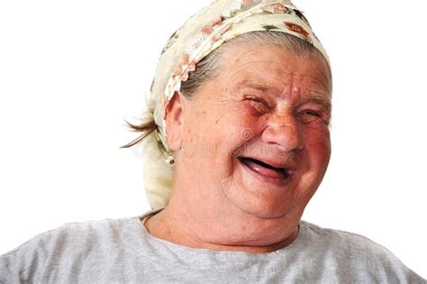 Persona Femminile Invecchiata Anziana Fotografia Stock Immagine Di Scherzo Allegro 10992532