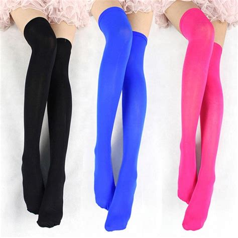 thin ultrathin sexy women color tights summer stockings lace nylon top thigh high ultra sheer