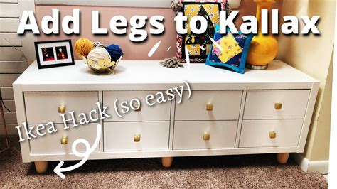Kallax Leg Hack Super Easy Diy Kallax Legs Diy Ikea Hack Youtube