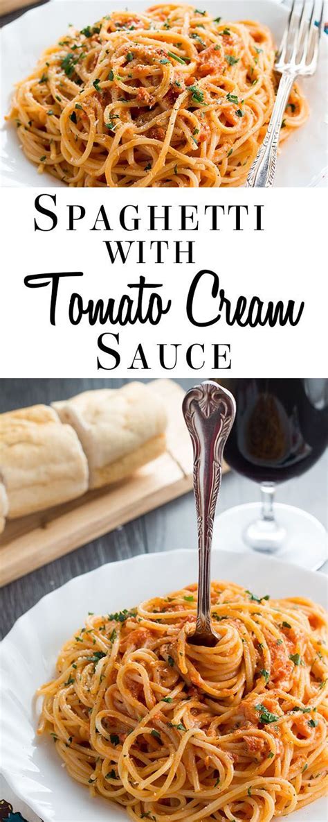 We've pulled together a few of our favorite recipes that. Spaghetti with Skinny Tomato Cream Sauce | Recipe | Tomato ...