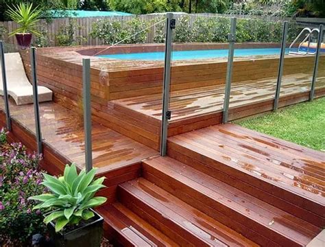 20 Epic Above Ground Pool With Deck Ideas 2022 Backyard Pool Landscaping Best Above Ground